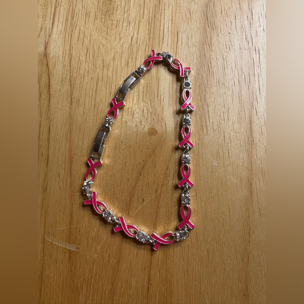 NRQ Pink Awareness Ribbon Bracelet